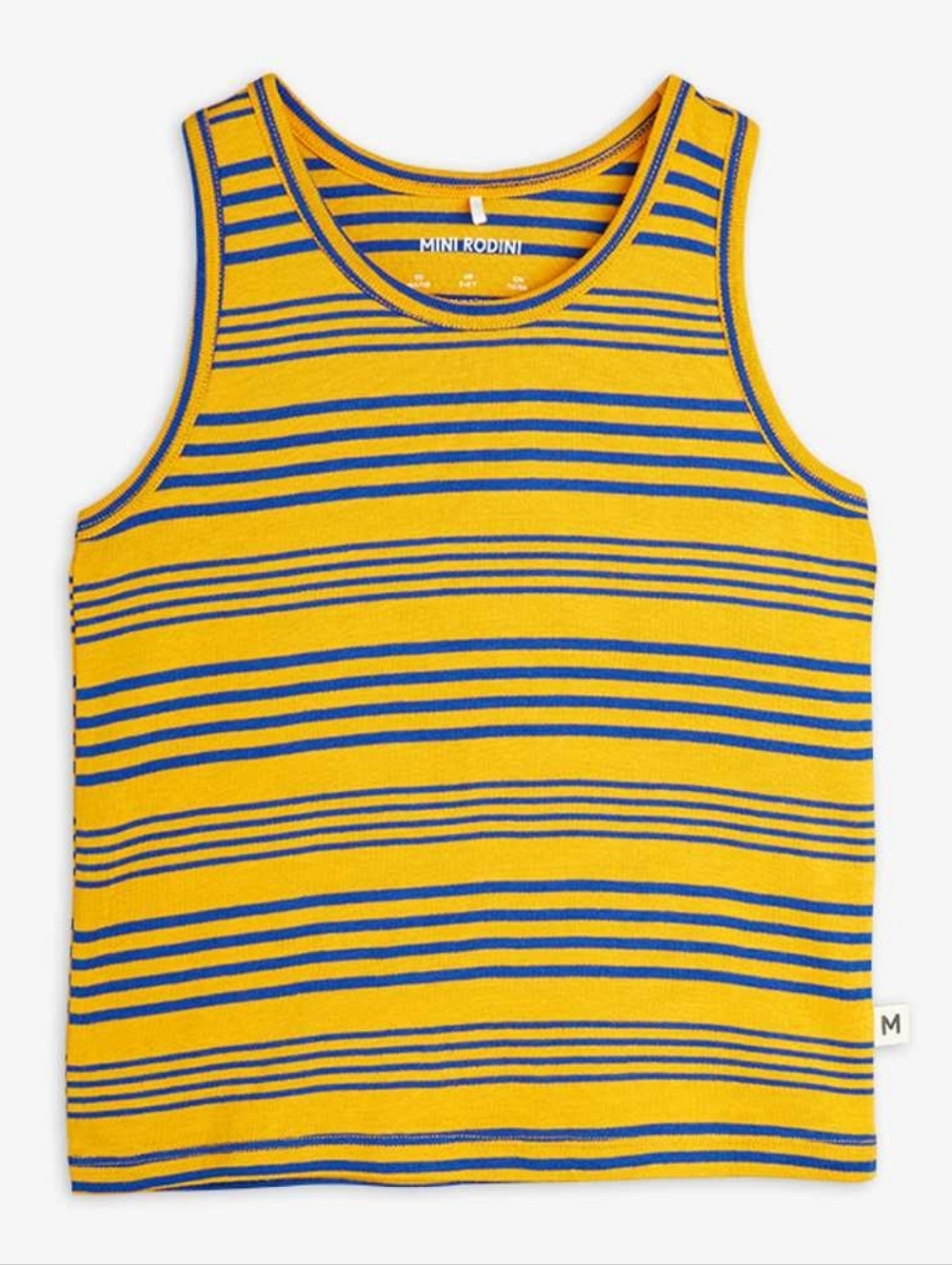 Mini Rodini Yellow and Blue Striped Tank Top